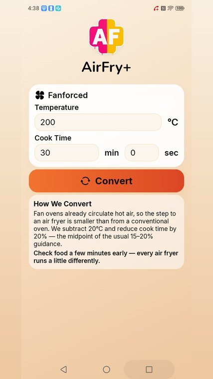 AirFry+ converter