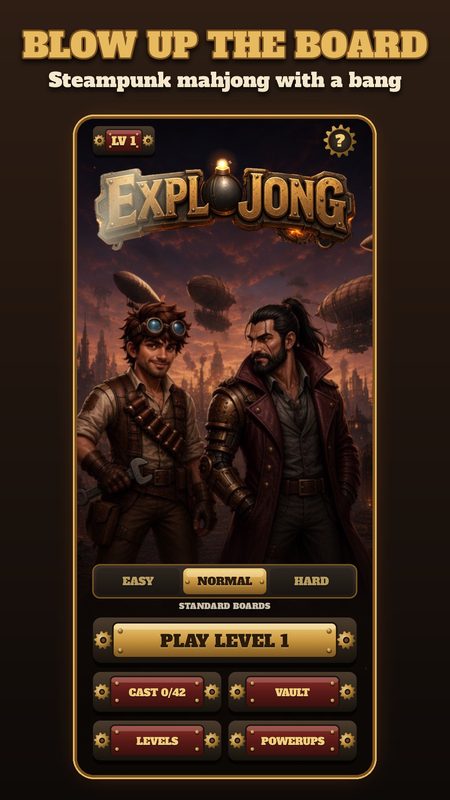 Explojong home screen