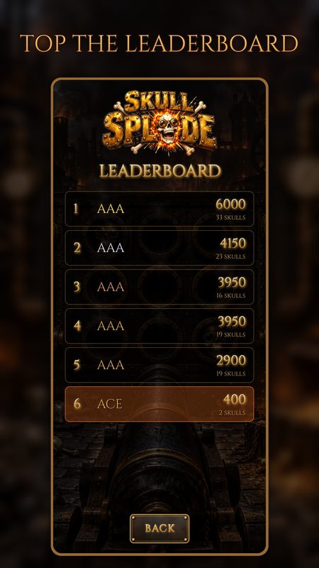 Skull Splode leaderboard